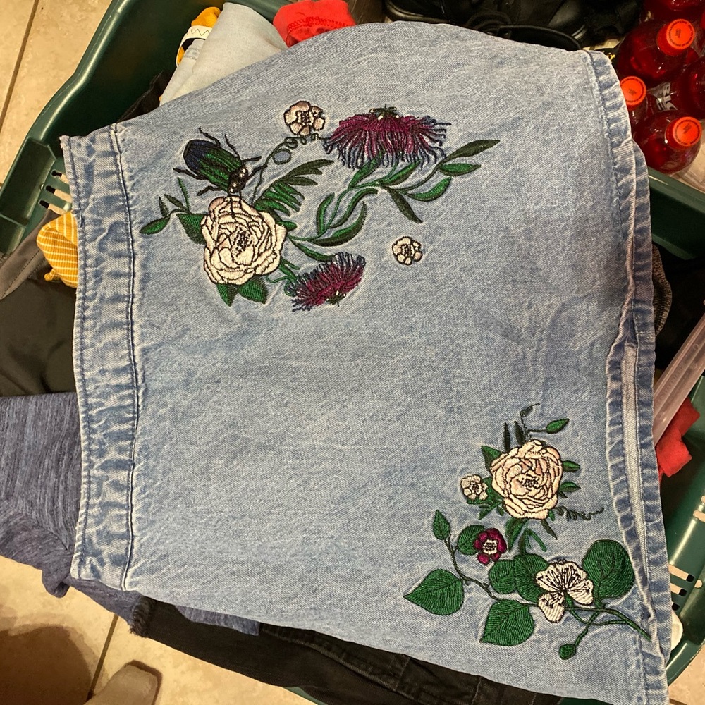 embroidered high waisted coachella skirt